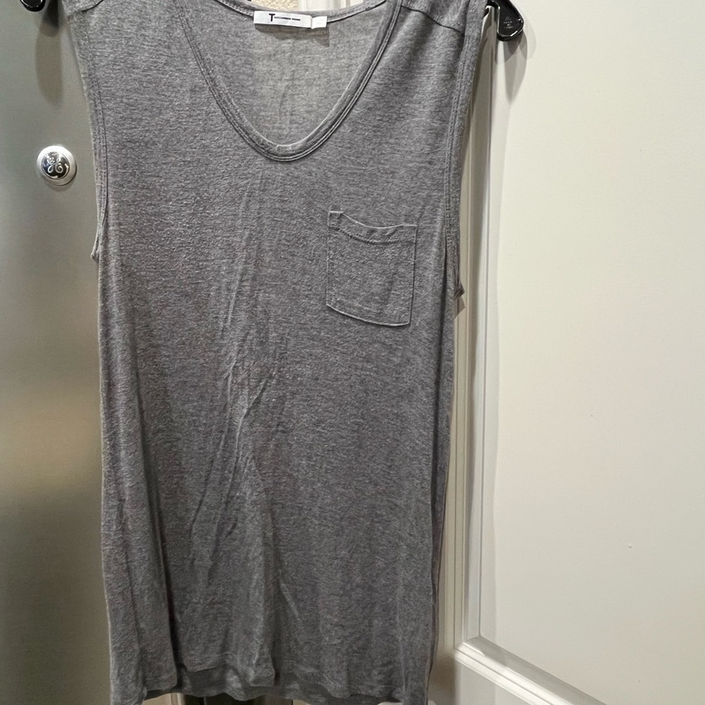 Alexander Wang Gray Sleeveless Tank Top